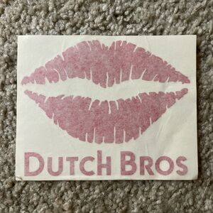 Dutch Bros Coffee vinyl Lip Sticker